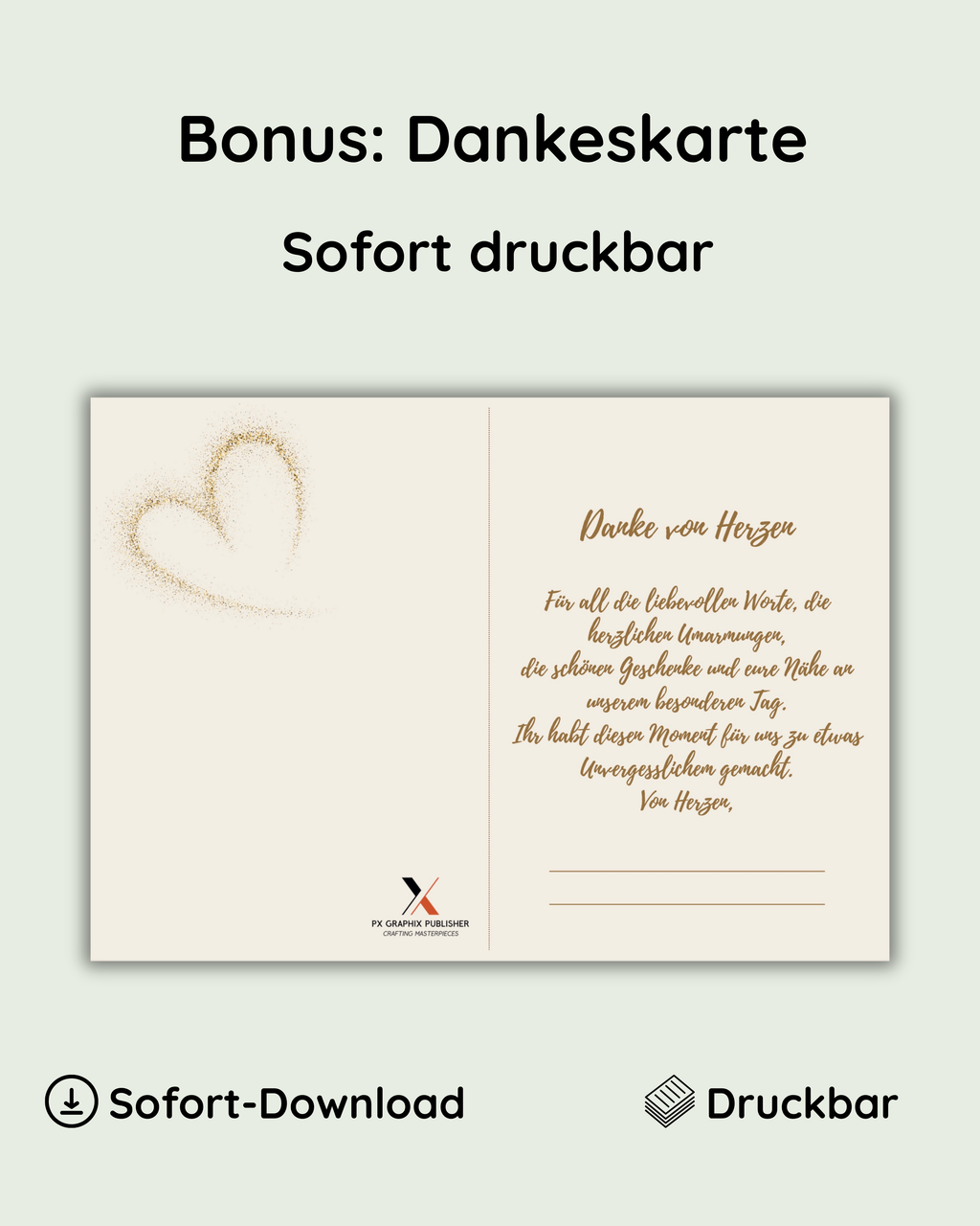 Hochzeitsgästebuch + Mini-Love-Booklet