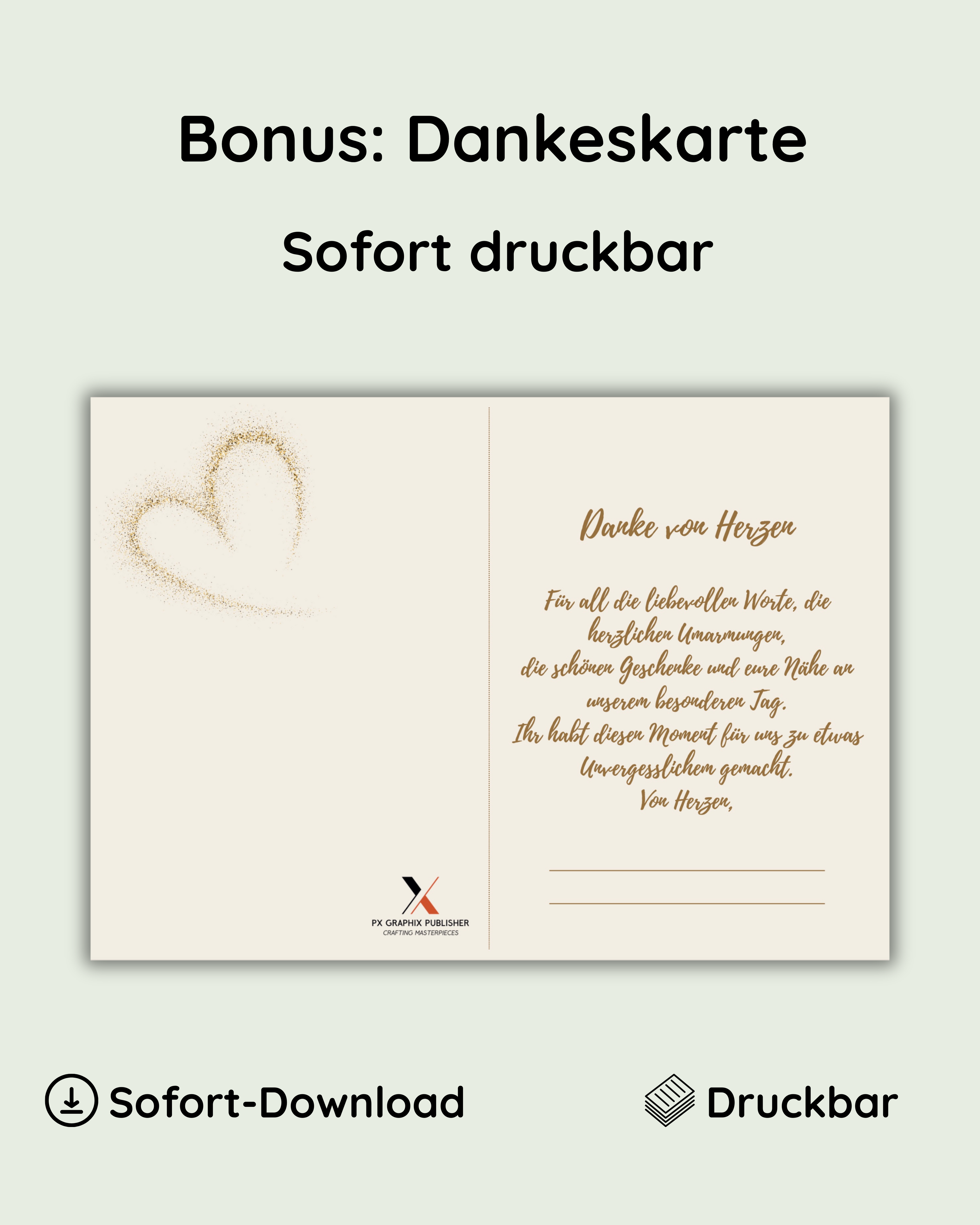 Hochzeitsgästebuch + Mini-Love-Booklet