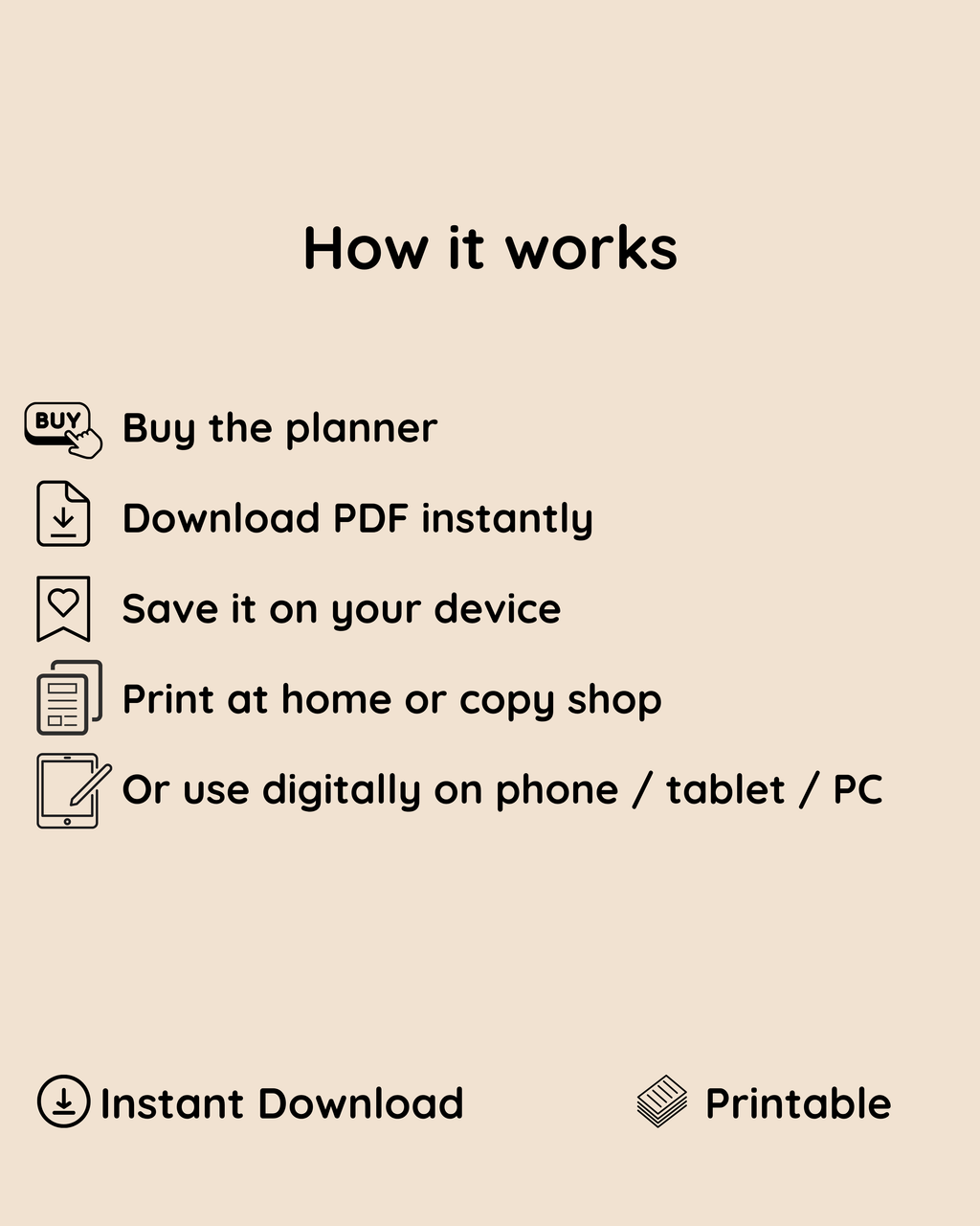 Minimalist Cleaning Checklist