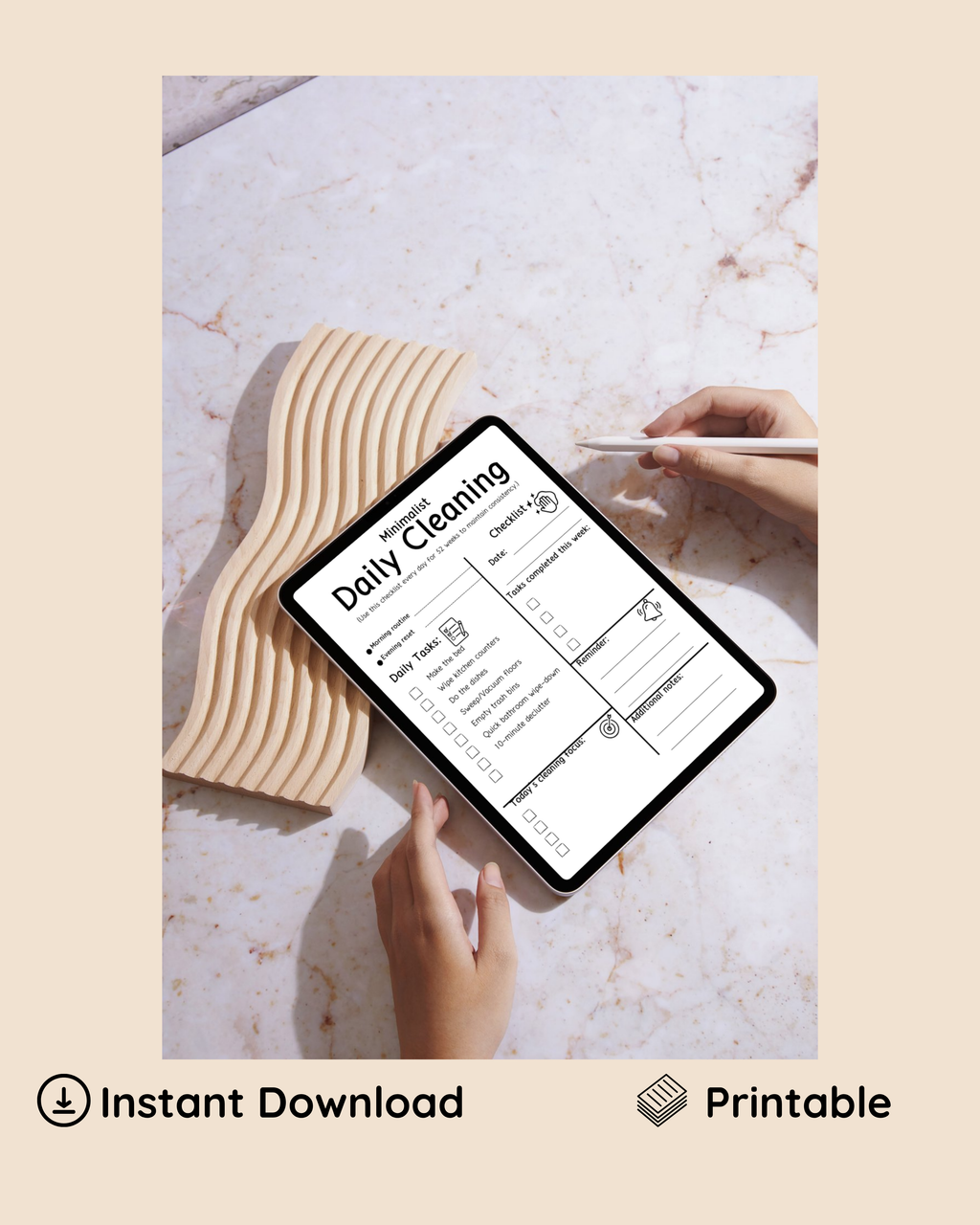 Minimalist Cleaning Checklist